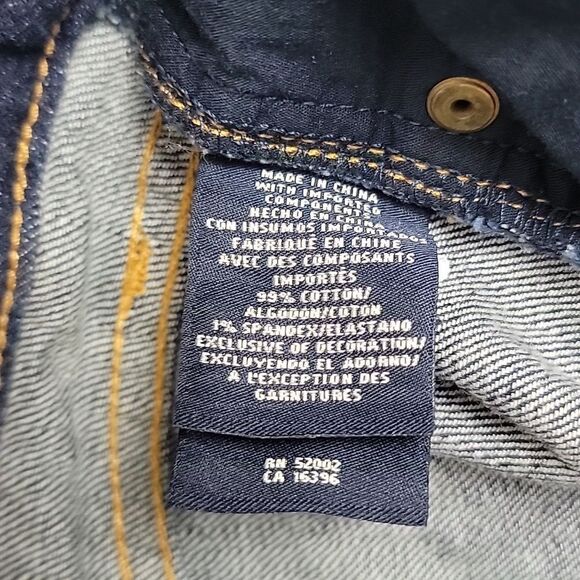 Liz Claiborne Jackie bootcut dark blue denim jeans Size 14 - Picture 11 of 14